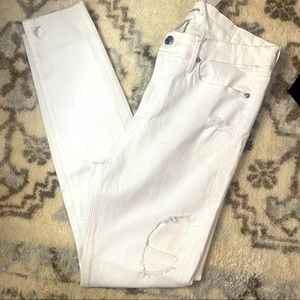 Good American White Distressed Jeans